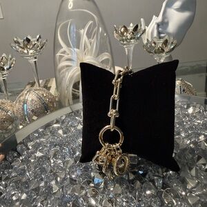 Celestial Charm Bracelet | Mixed Metal Statement Bracelet | Gold & Silver